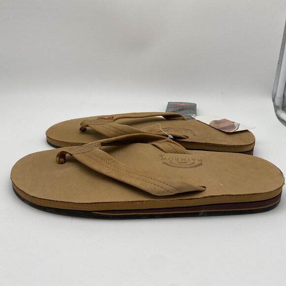 RAINBOW LEATHER DOUBLE LAYER ARCH SANDAL 302ALTS US MEN\'S SIZE XXL ( 12-13,5 )